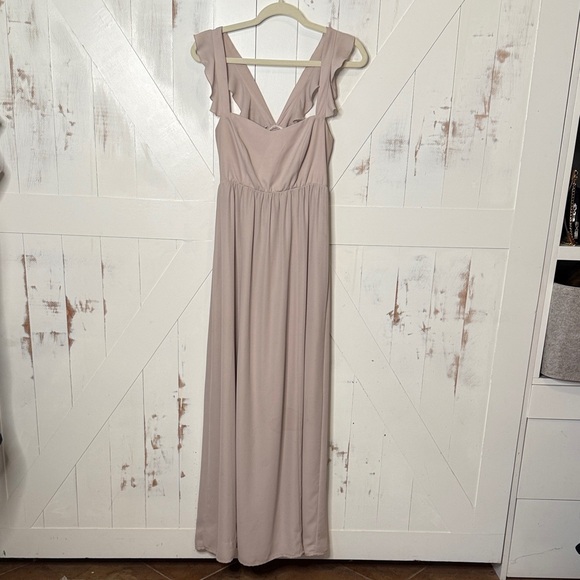 Show Me Your Mumu Light Gray Maxi Dress - Picture 8 of 13